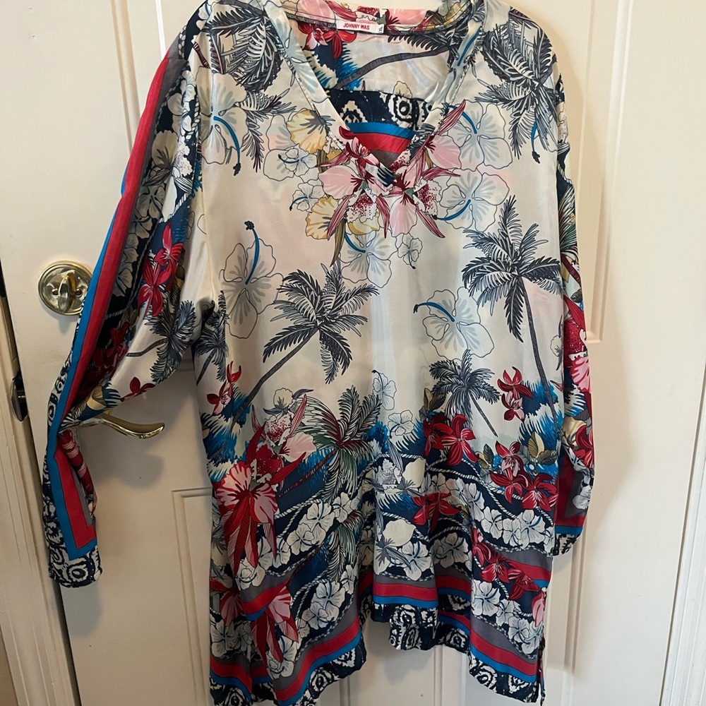 Floral Tropical Print Tunic
